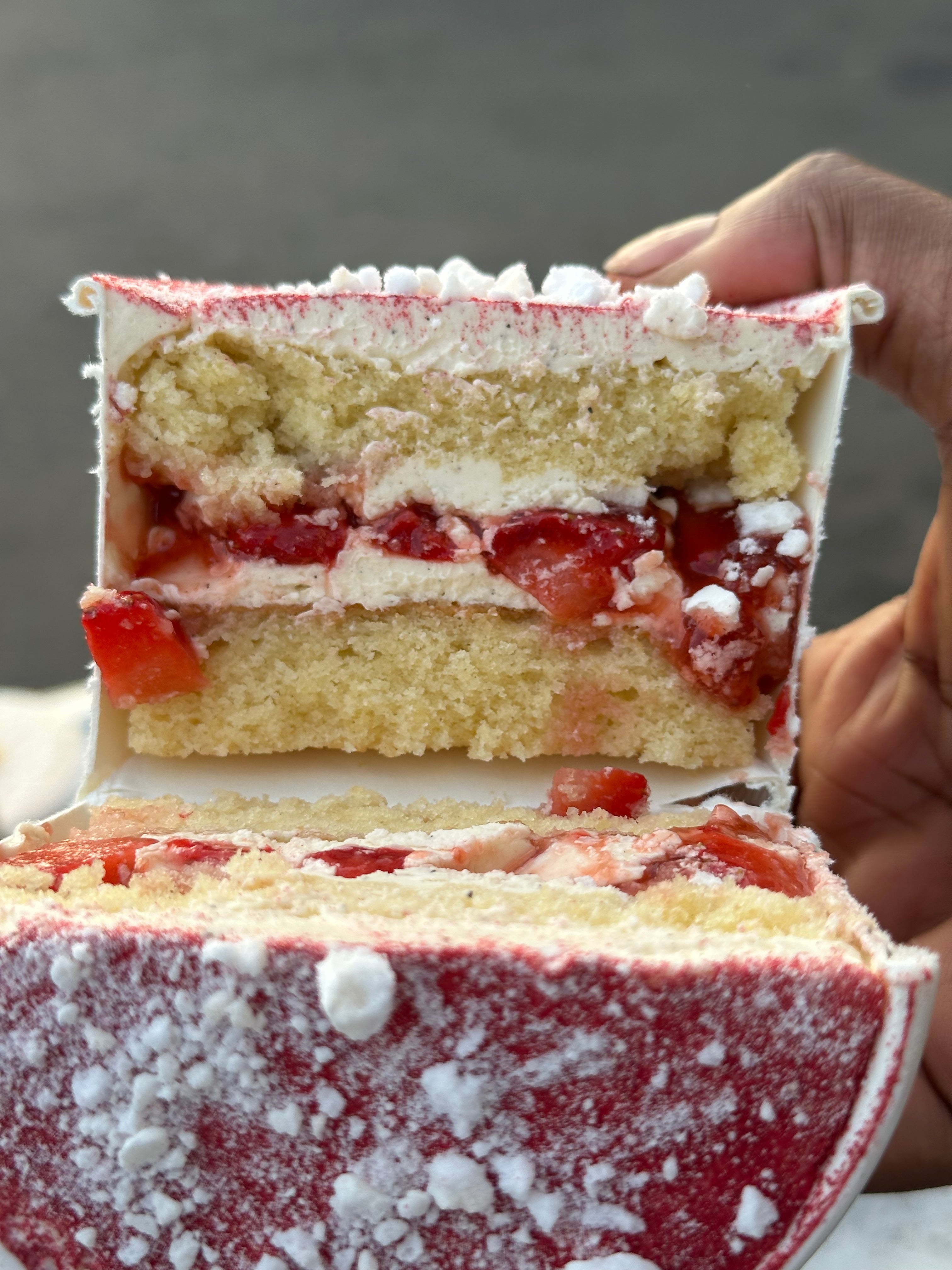 Strawberry Eton Mess Cake Tub