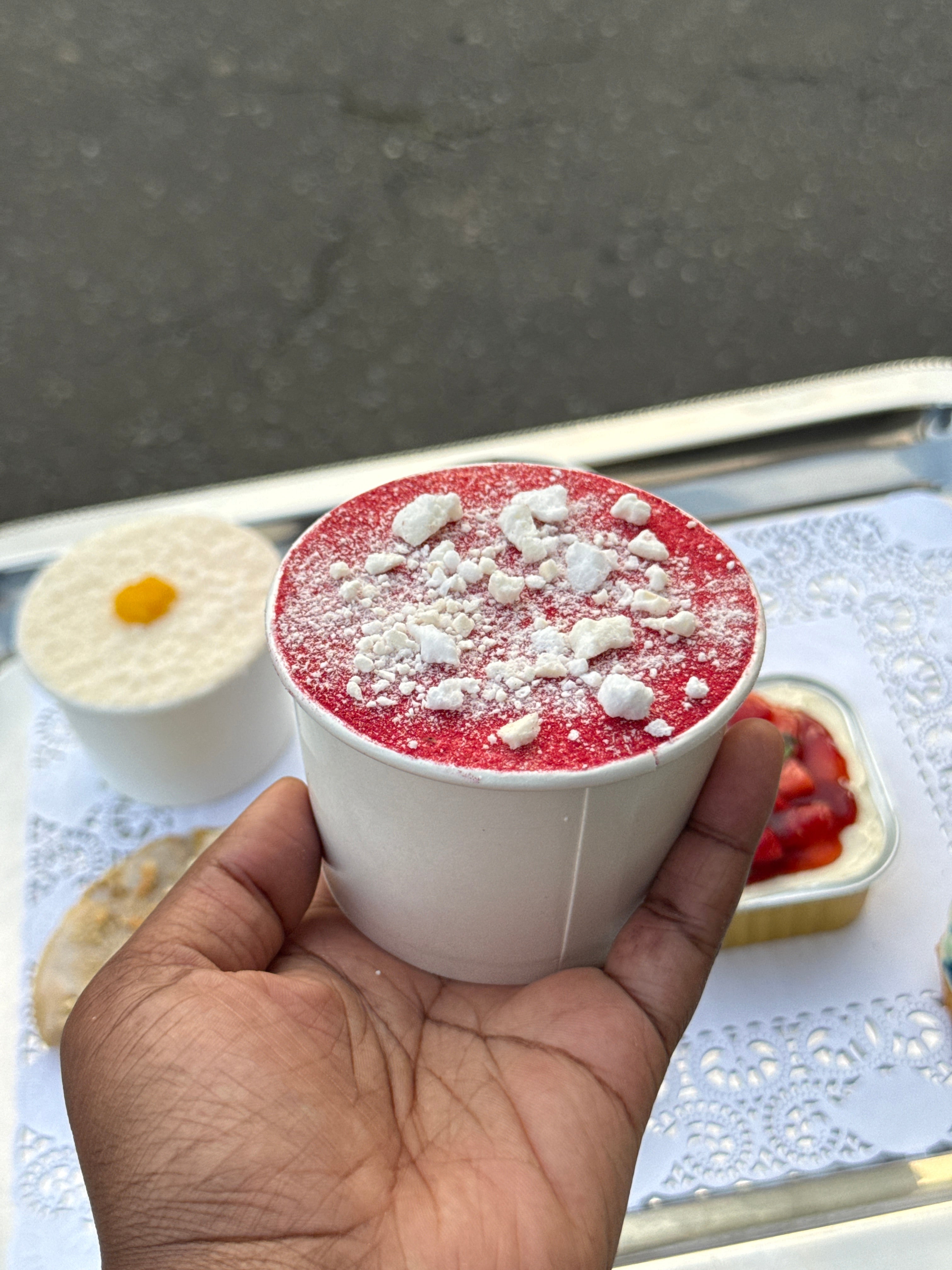 Strawberry Eton Mess Cake Tub