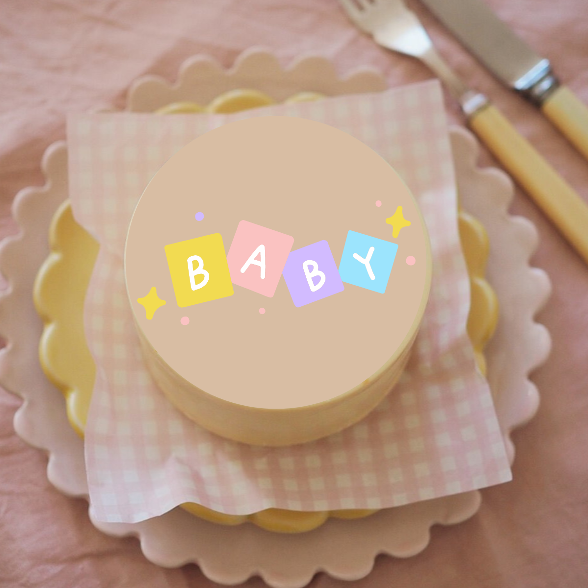NEW BABY Chocolate Bento Box Cake
